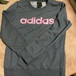 Adidas pink & grey sweatshirt